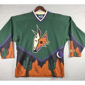 Vintage Phoenix Coyotes Hockey Jersey M- PEYOTE Desert Alternate NHL STARTER 90s